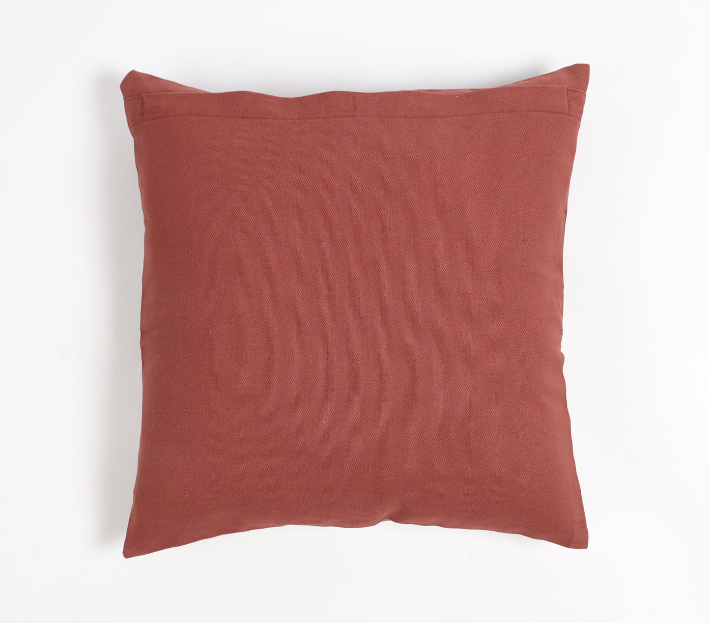 Hand Stitched PU Leather Solid Cushion Cover