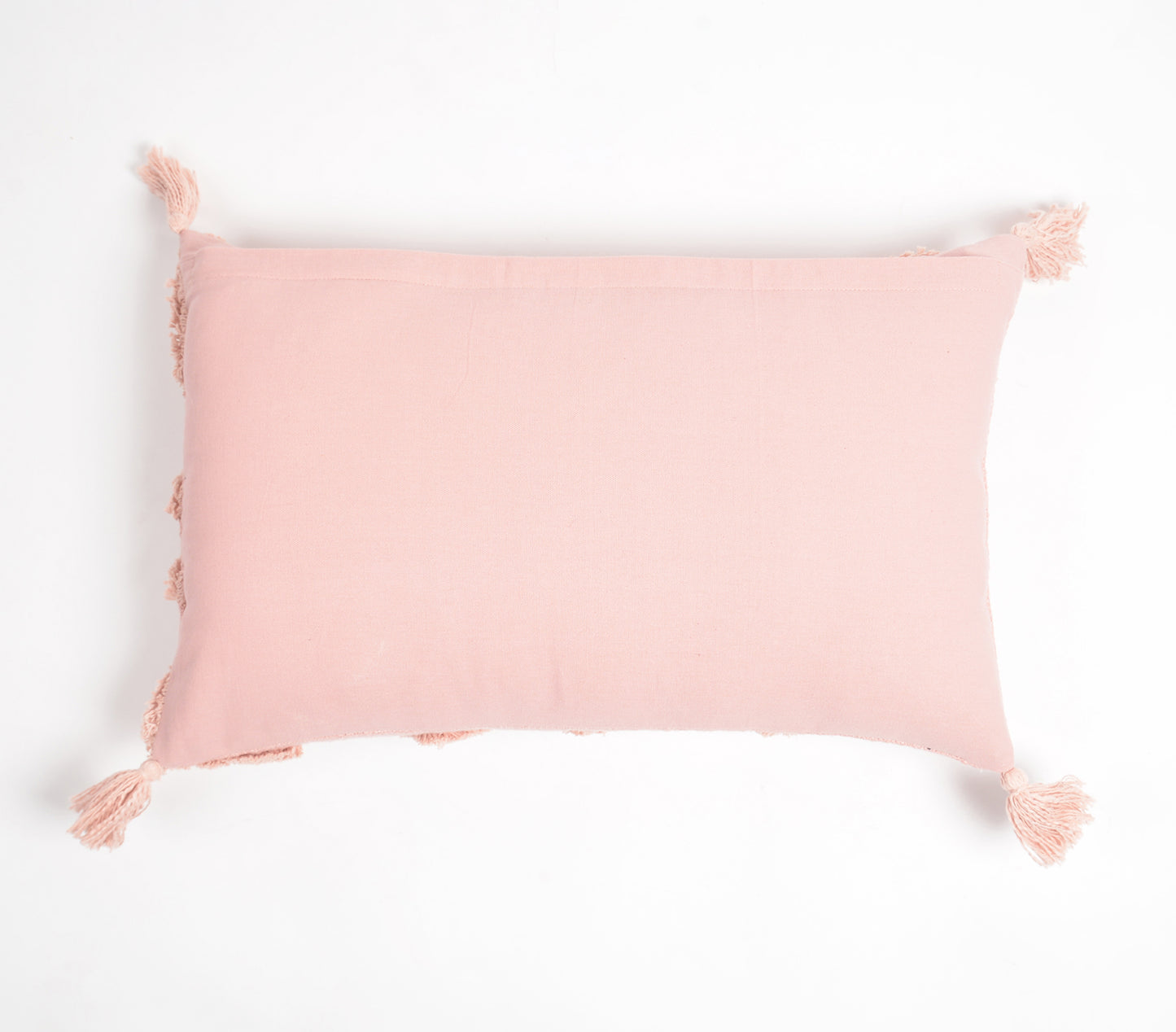 Hand Tufted Pink Diamonds Rectangle Cushion Cover