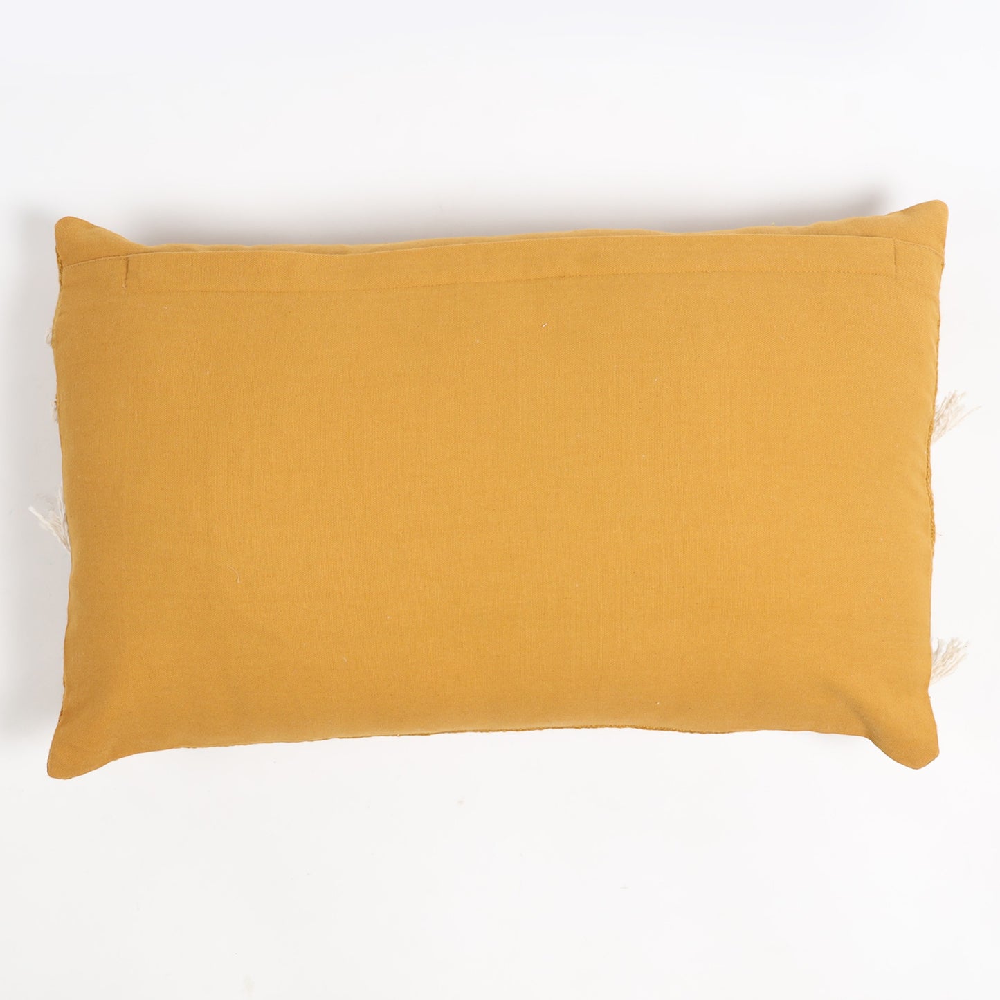 Hand Tufted Cotton 20x14in Lumbar Cushion Cover