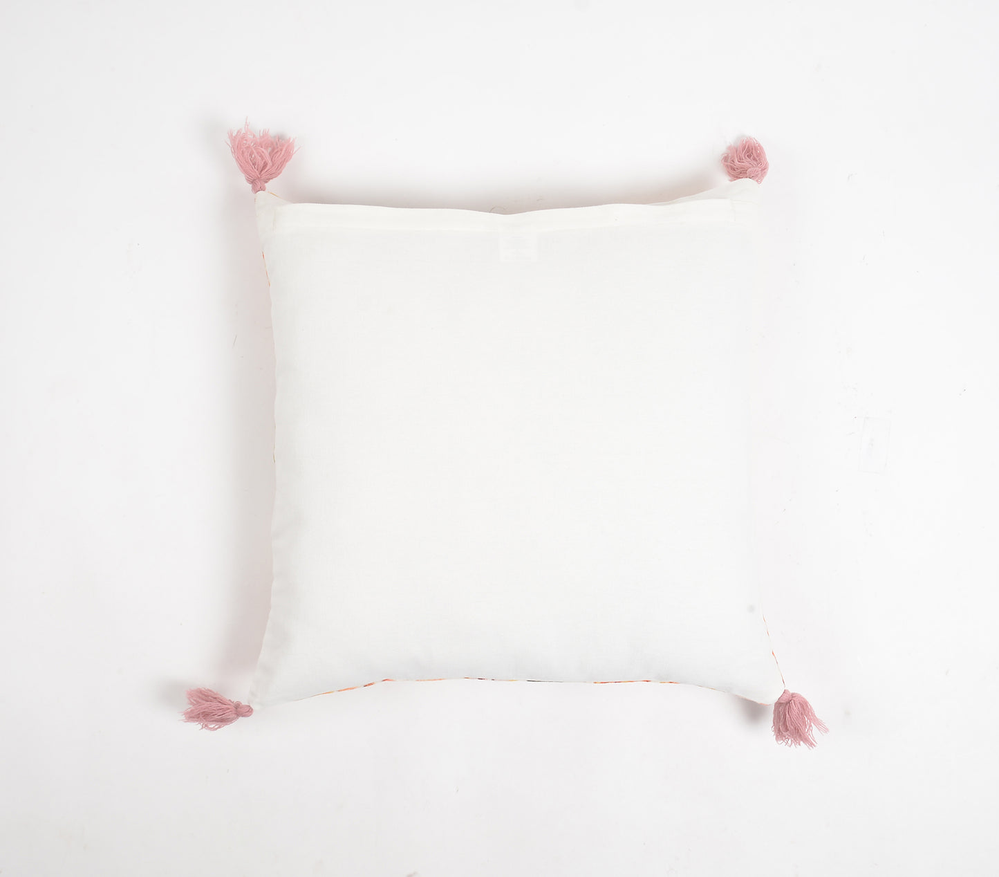 Tasseled Rose Garden Velvet Cushion Cover