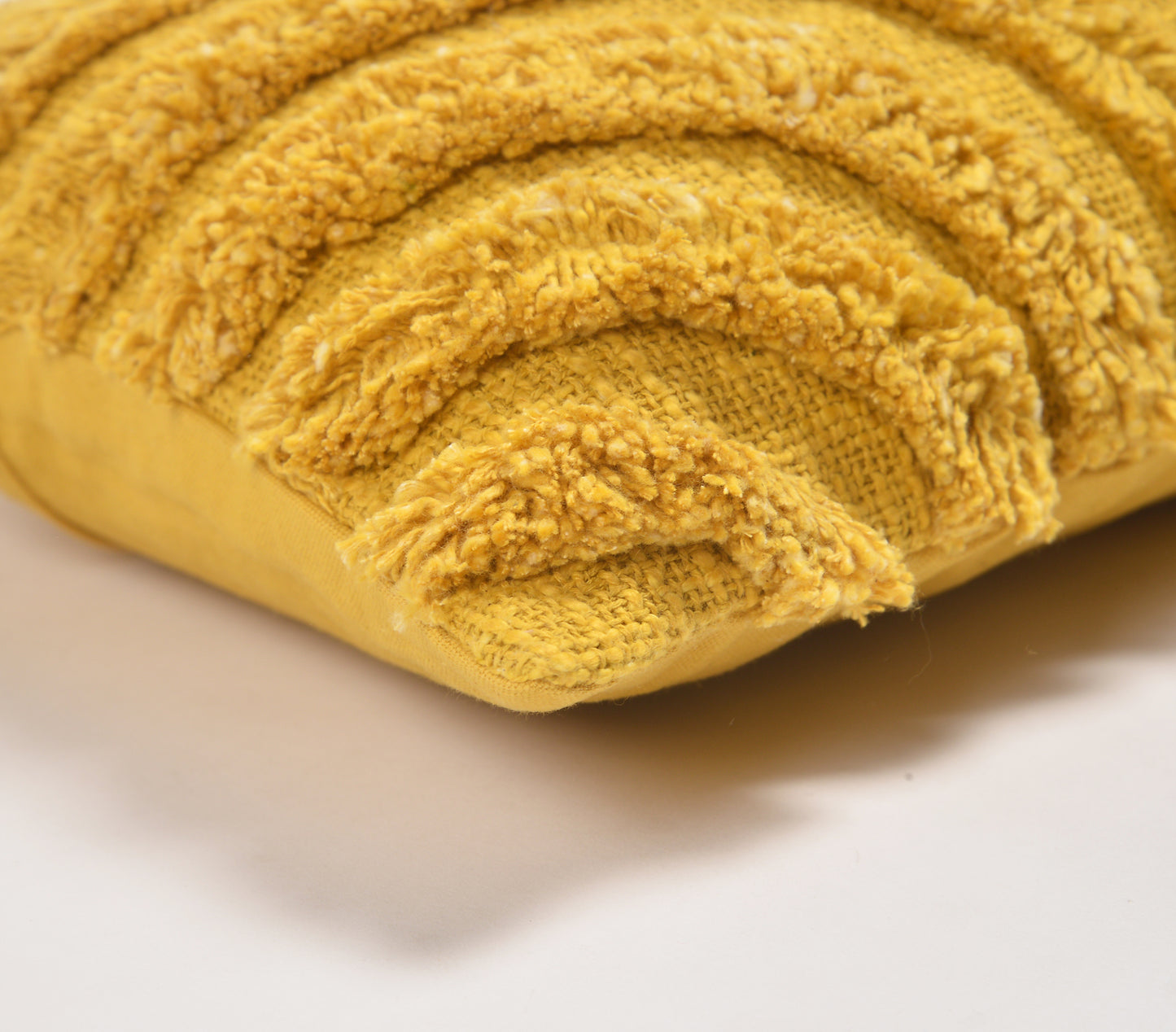 Handwoven Cotton Shaggy Tufted Lumbar Cushion Cover