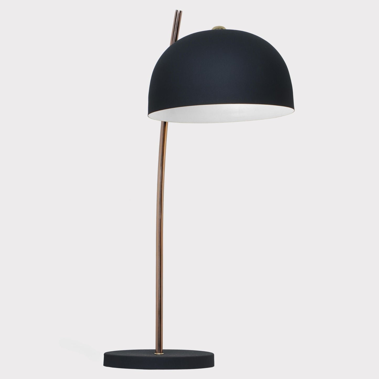 Hand-Cut Iron & Steel Table Lamp