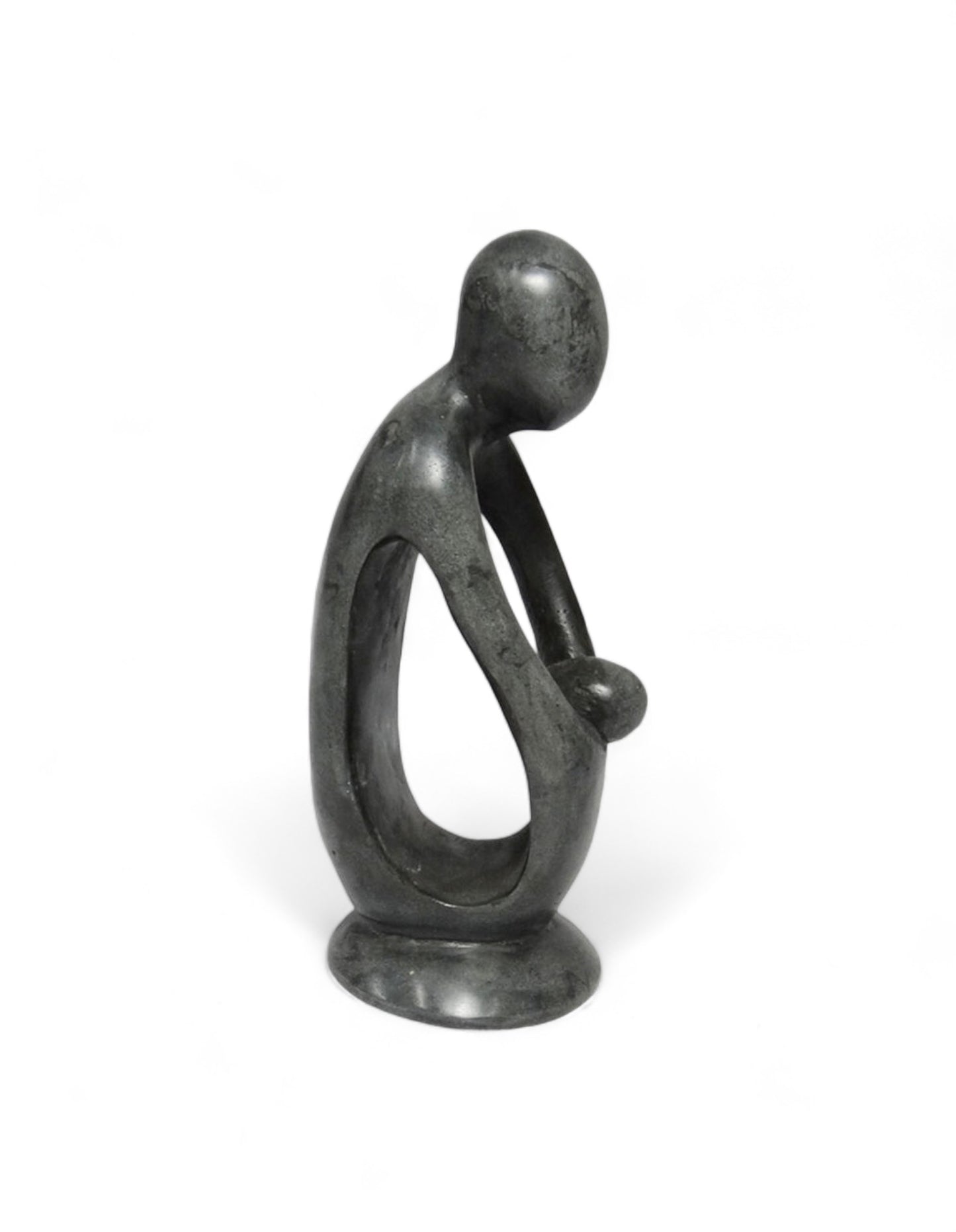 Hand Carved Stone Seaweed Green Statue