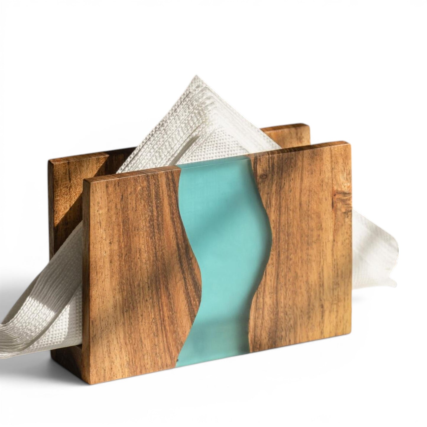 Luxury Feast Live Edge Acacia Wood Napkin Holder