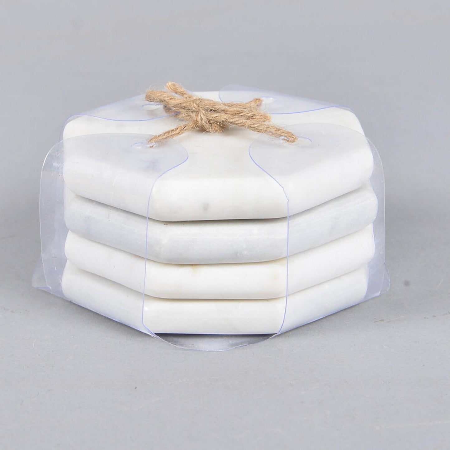 Hand cut marble octagon coasters (set of 4)