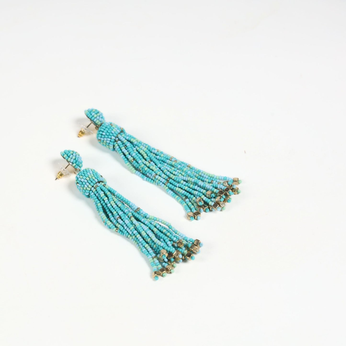 Turquoise Tassel Earrings