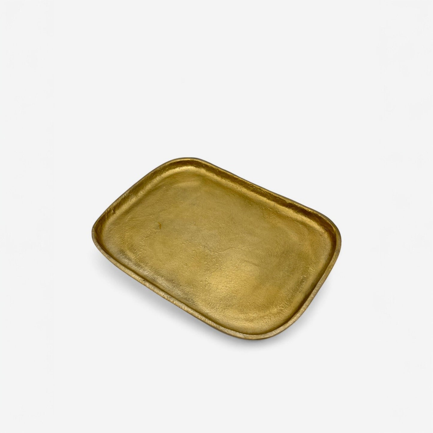 Handcrafted Rectangle 26x19cm Decorative Tray in Gold