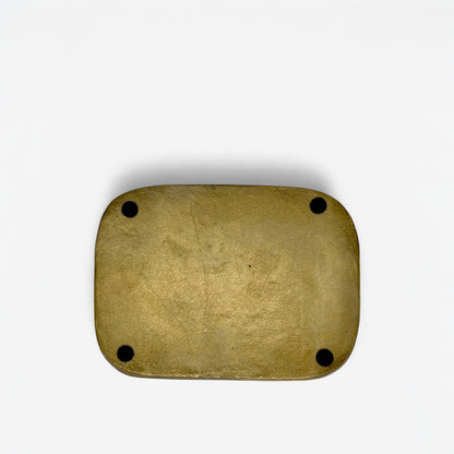 Handcrafted Rectangle 26x19cm Decorative Tray in Gold