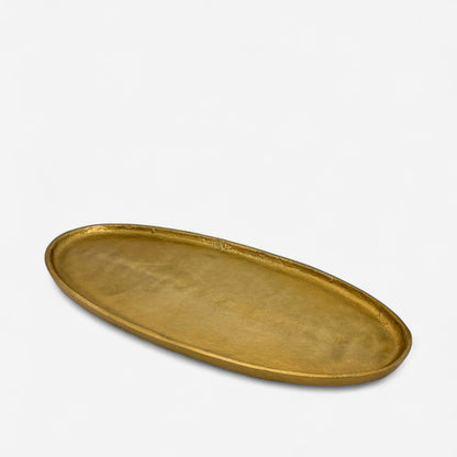 Handcrafted Large 47x20cm Decorative Tray in Gold