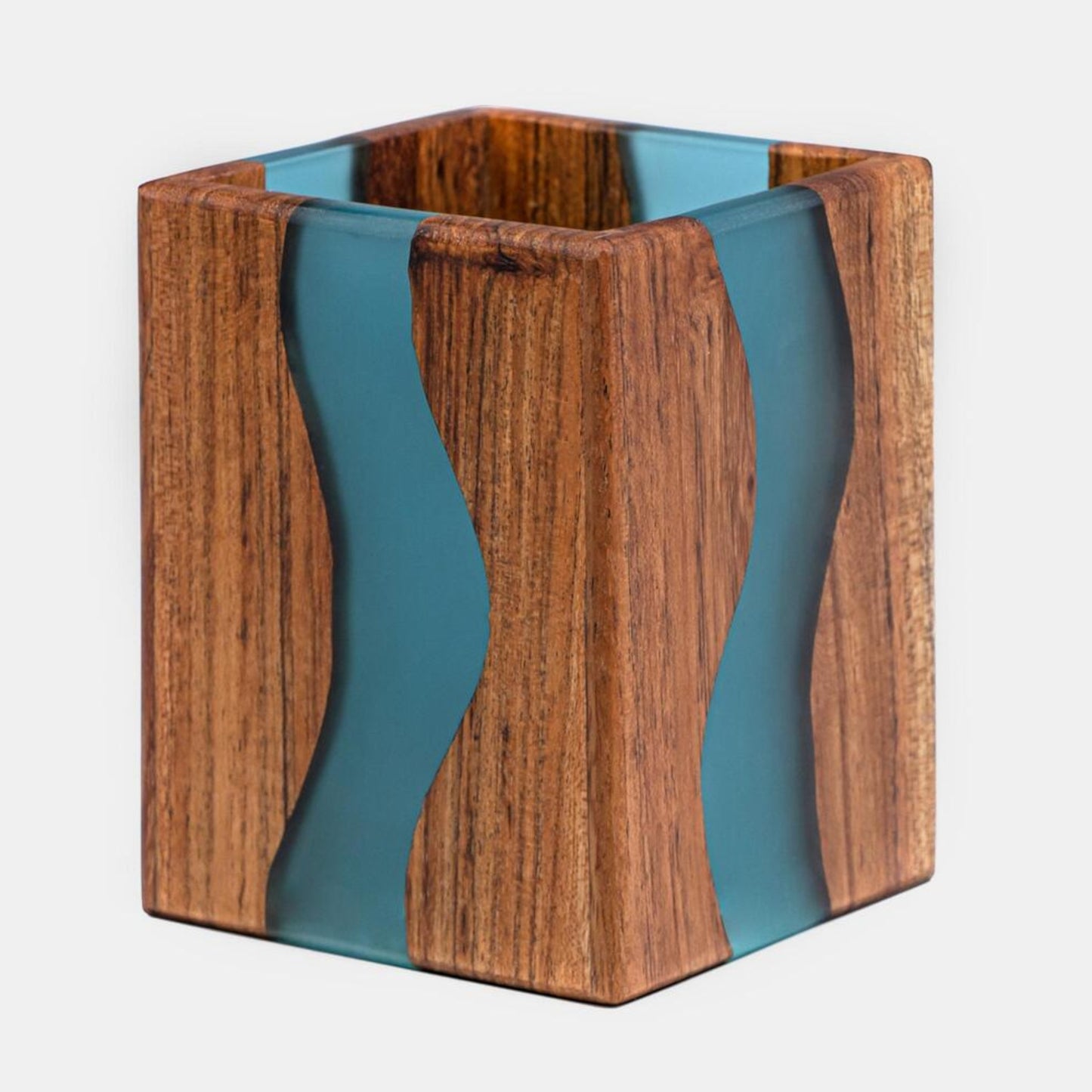 Luxury Feast Live Edge Acacia Wood Cutlery Holder