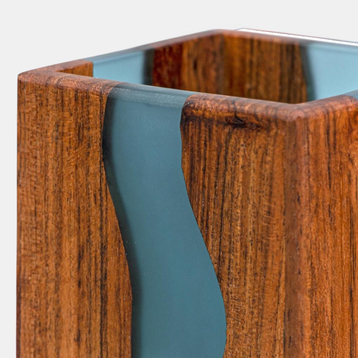 Luxury Feast Live Edge Acacia Wood Cutlery Holder