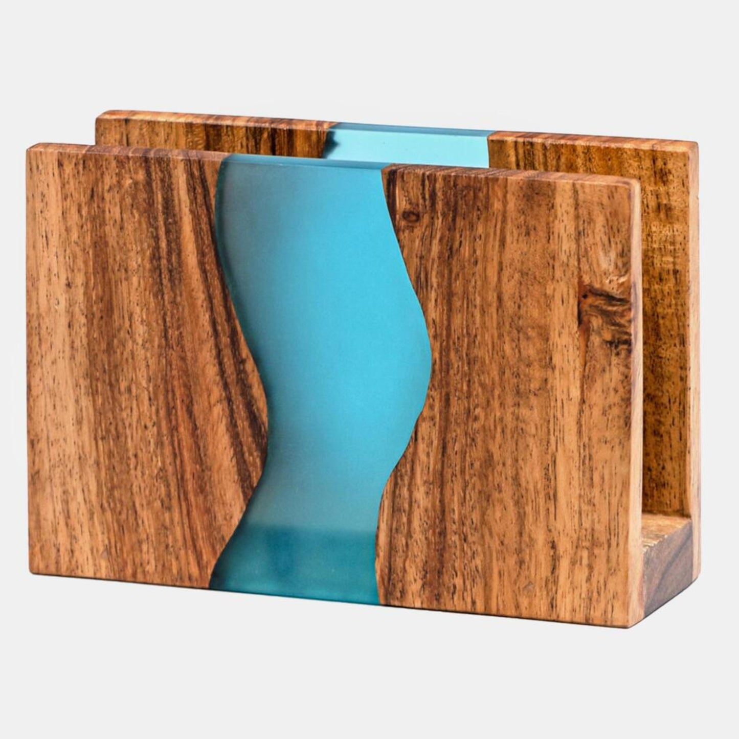 Luxury Feast Live Edge Acacia Wood Napkin Holder