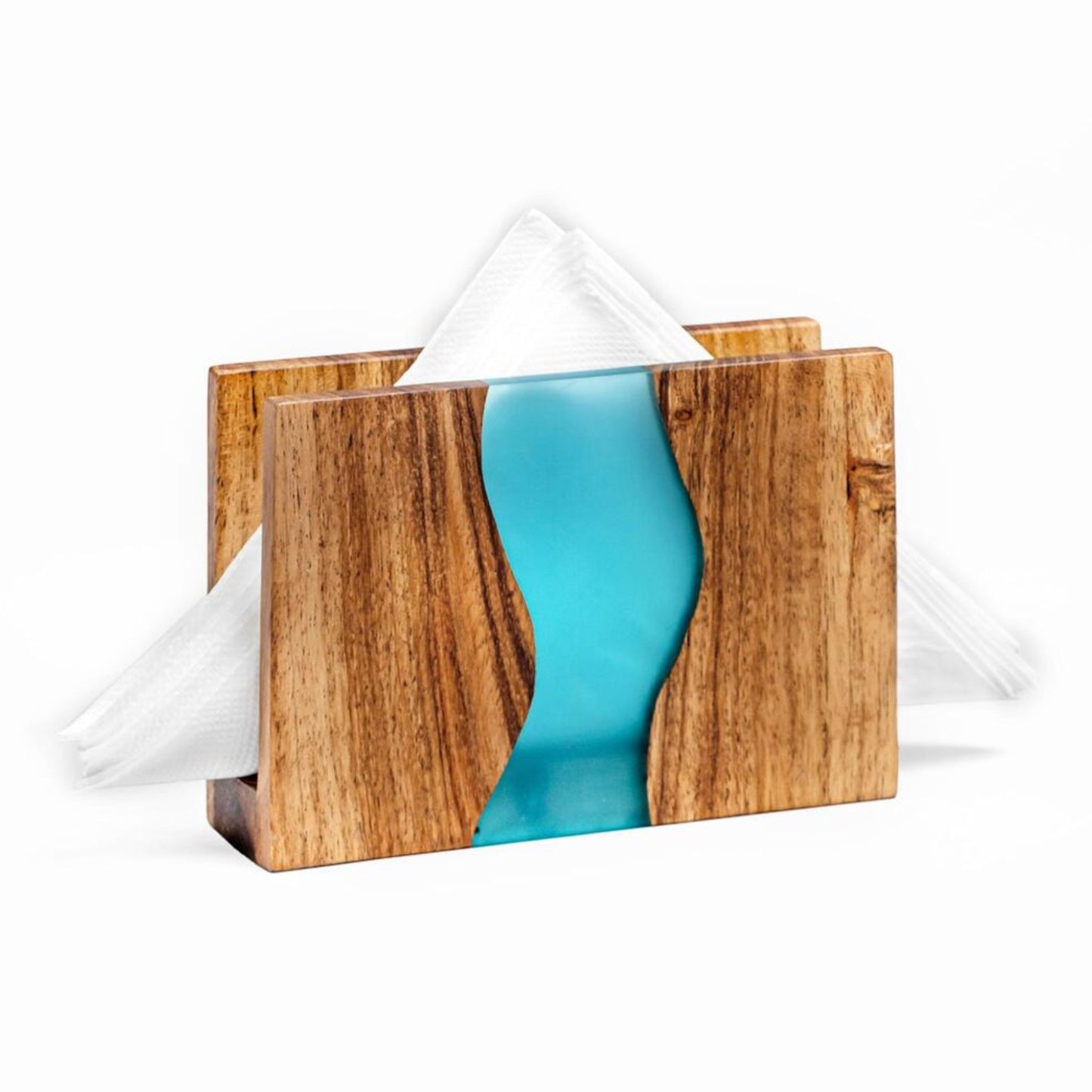 Luxury Feast Live Edge Acacia Wood Napkin Holder