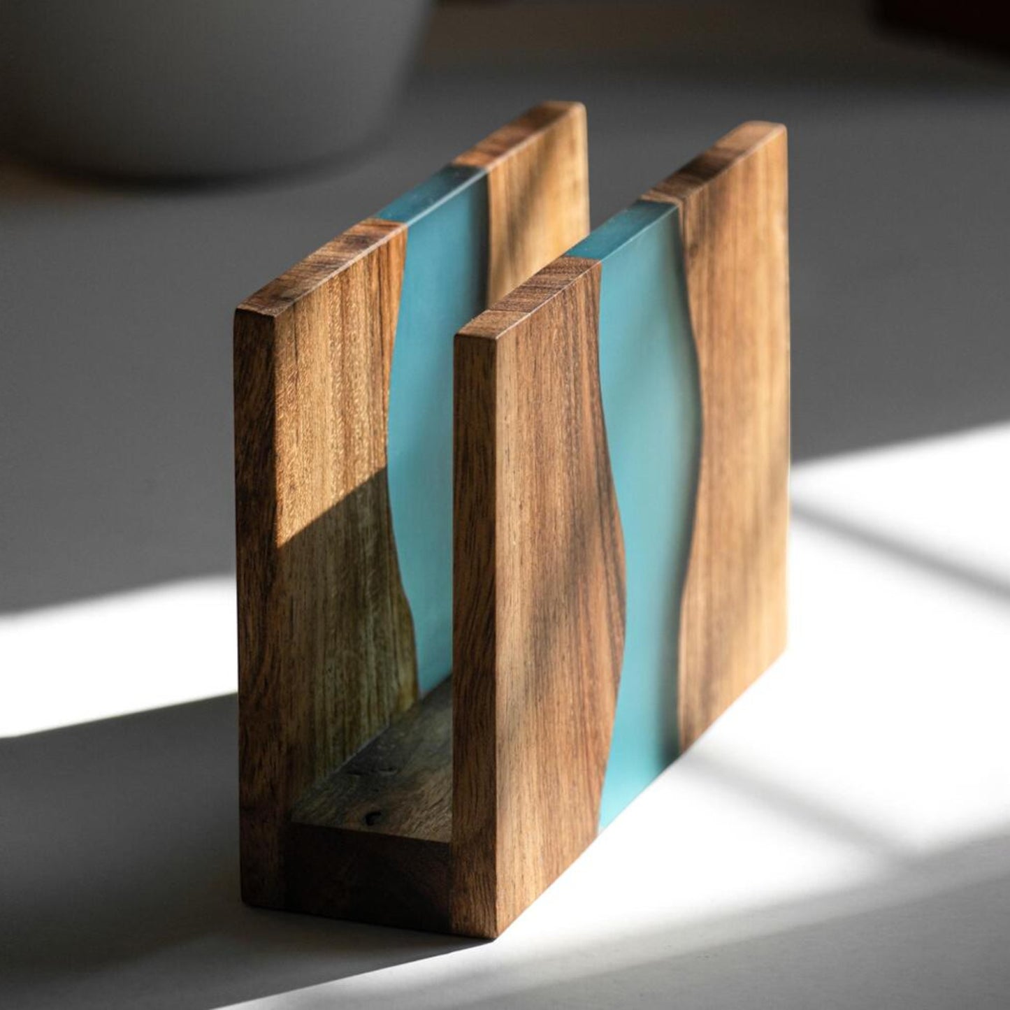 Luxury Feast Live Edge Acacia Wood Napkin Holder