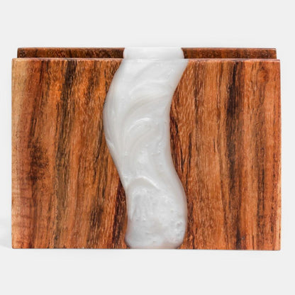 Luxury Feast Live Edge Acacia Wood Napkin Holder