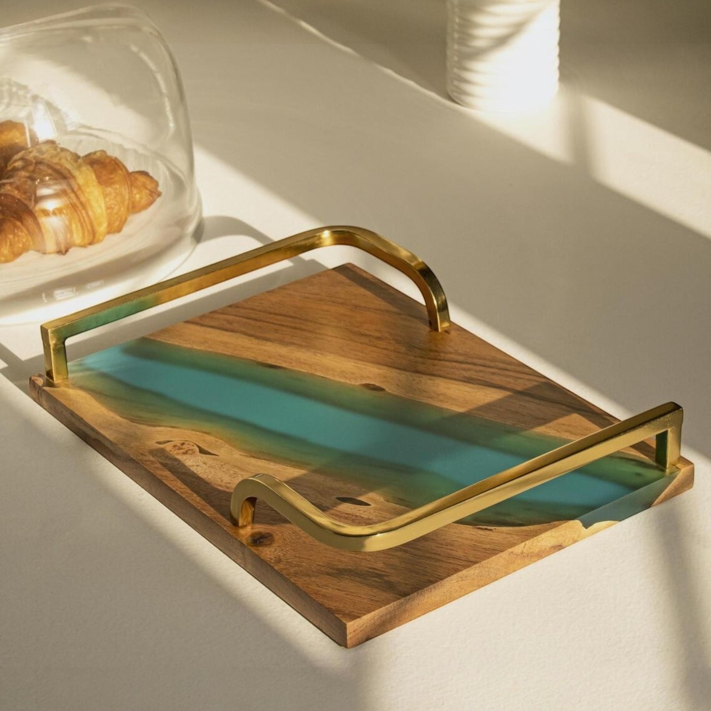 Luxury Feast Acacia Wood Serving Tray