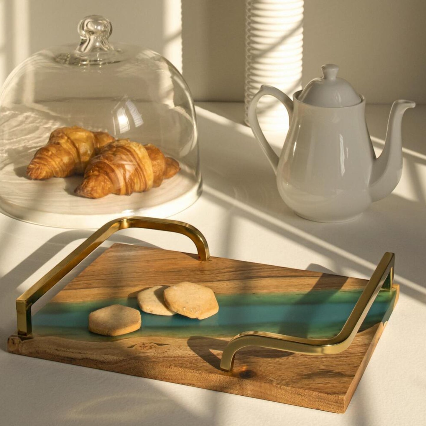 Luxury Feast Acacia Wood Serving Tray