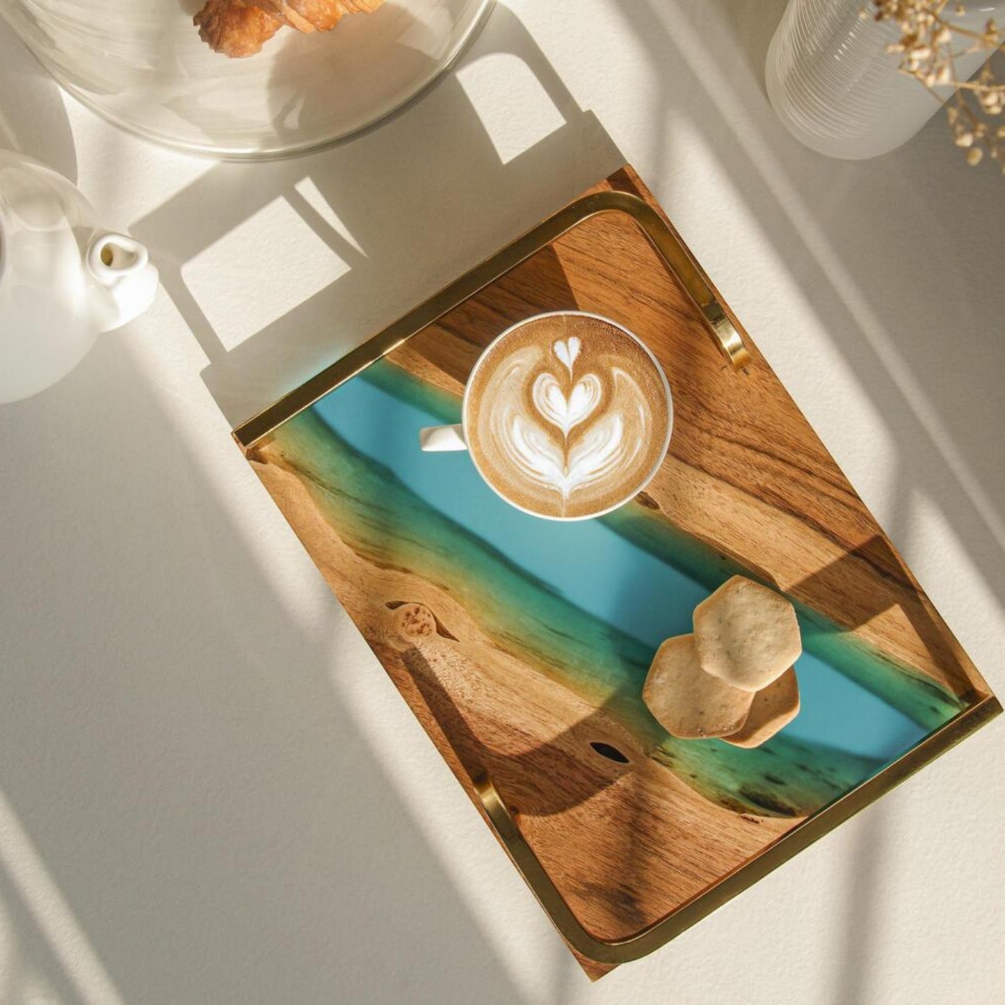 Luxury Feast Acacia Wood Serving Tray