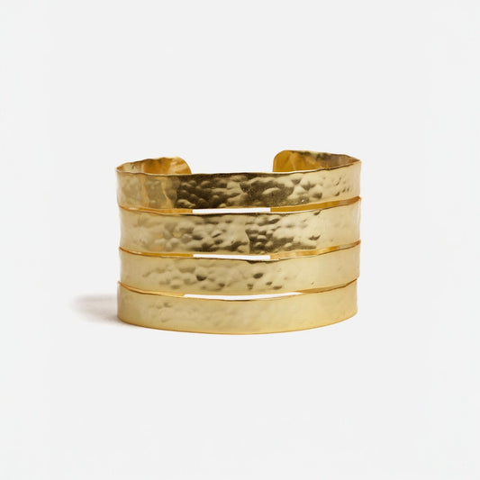 Handmade Gold-Toned Stackable Bracelet