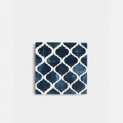 Lattice Pattern Wooden Coasters (Set of 4)