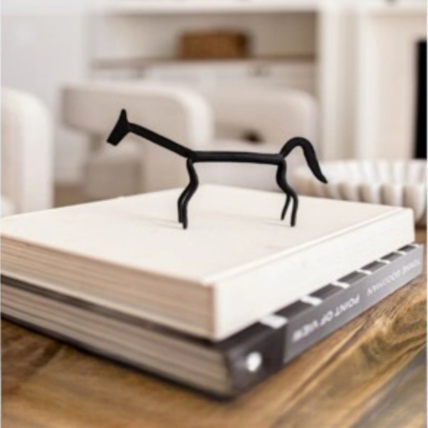 Handcrafted Iron Horse Table-Top Decorative