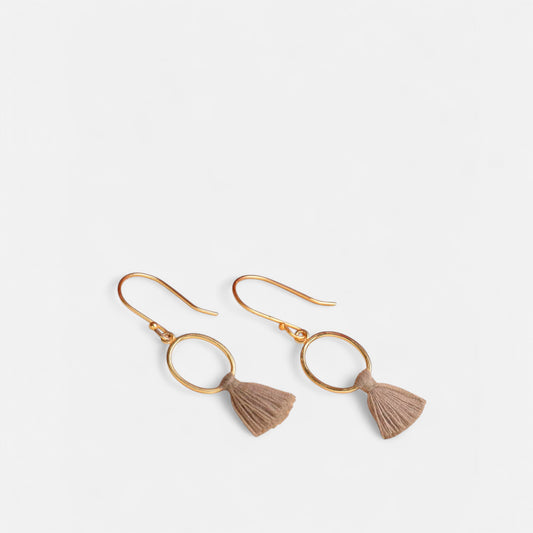 Gold-Toned Artisan Earring