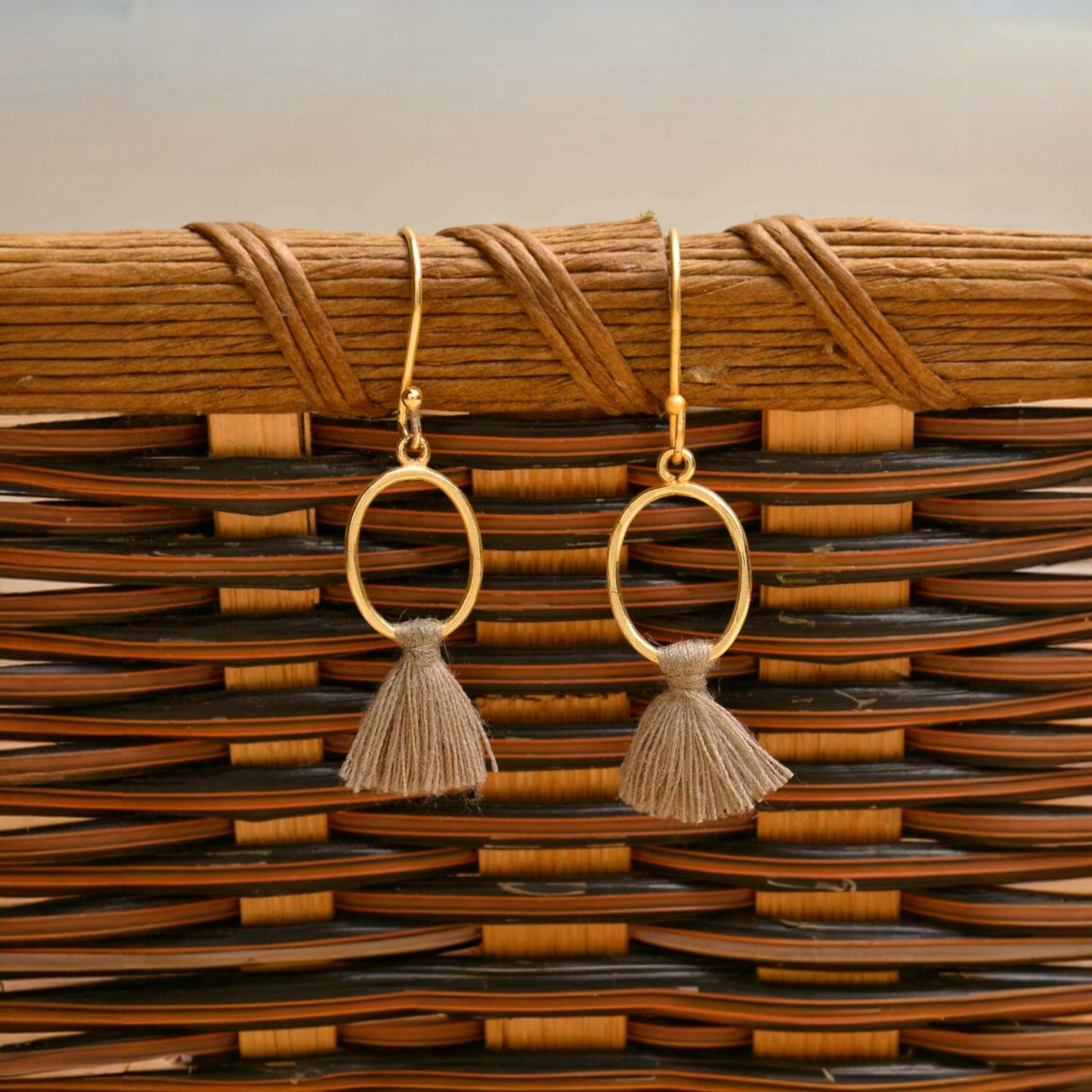 Gold-Toned Artisan Earring